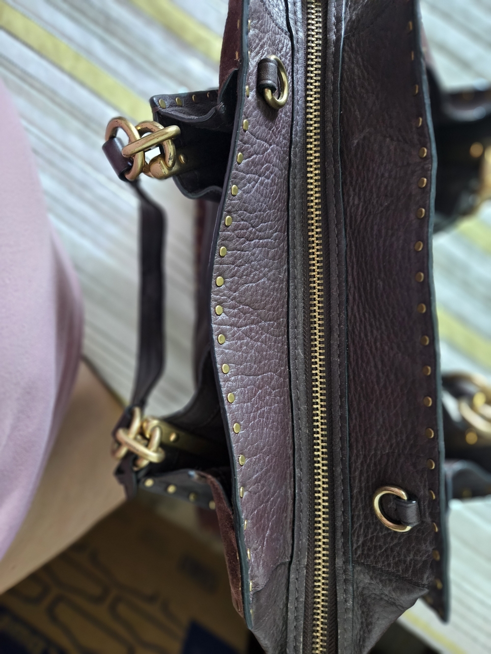 Coach Tote in Dark Brown Leather - Picture 10 of 12